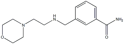 3-({[2-(morpholin-4-yl)ethyl]amino}methyl)benzamide Struktur