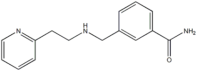 3-({[2-(pyridin-2-yl)ethyl]amino}methyl)benzamide Struktur