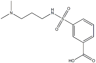 3-({[3-(dimethylamino)propyl]amino}sulfonyl)benzoic acid Struktur