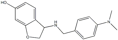 3-({[4-(dimethylamino)phenyl]methyl}amino)-2,3-dihydro-1-benzofuran-6-ol Struktur