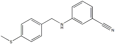 3-({[4-(methylsulfanyl)phenyl]methyl}amino)benzonitrile Struktur