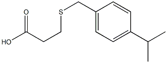 3-({[4-(propan-2-yl)phenyl]methyl}sulfanyl)propanoic acid Struktur