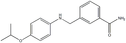 3-({[4-(propan-2-yloxy)phenyl]amino}methyl)benzamide Struktur