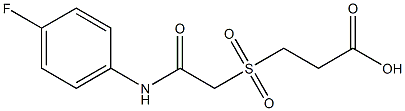 3-({2-[(4-fluorophenyl)amino]-2-oxoethyl}sulfonyl)propanoic acid Struktur