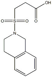 3-(1,2,3,4-tetrahydroisoquinoline-2-sulfonyl)propanoic acid Struktur