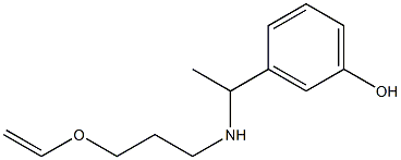 3-(1-{[3-(ethenyloxy)propyl]amino}ethyl)phenol Struktur