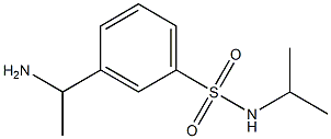 3-(1-aminoethyl)-N-(propan-2-yl)benzene-1-sulfonamide Struktur