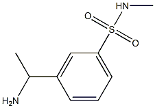 3-(1-aminoethyl)-N-methylbenzene-1-sulfonamide Struktur