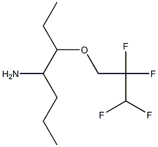 3-(2,2,3,3-tetrafluoropropoxy)heptan-4-amine Struktur