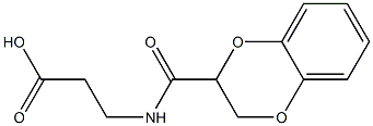 3-(2,3-dihydro-1,4-benzodioxin-2-ylformamido)propanoic acid Struktur