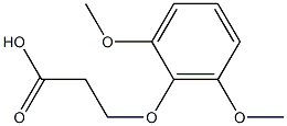 3-(2,6-dimethoxyphenoxy)propanoic acid Struktur