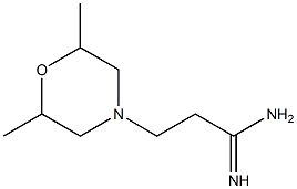 3-(2,6-dimethylmorpholin-4-yl)propanimidamide Struktur