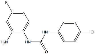 3-(2-amino-4-fluorophenyl)-1-(4-chlorophenyl)urea Struktur