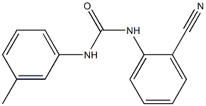 3-(2-cyanophenyl)-1-(3-methylphenyl)urea Struktur