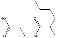 3-(2-ethylhexanamido)propanoic acid Struktur