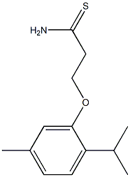 3-(2-isopropyl-5-methylphenoxy)propanethioamide Struktur