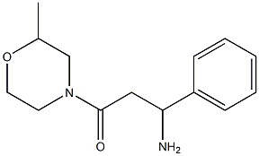 3-(2-methylmorpholin-4-yl)-3-oxo-1-phenylpropan-1-amine Struktur