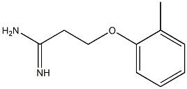 3-(2-methylphenoxy)propanimidamide Struktur