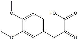 3-(3,4-dimethoxyphenyl)-2-oxopropanoic acid Struktur