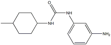 3-(3-aminophenyl)-1-(4-methylcyclohexyl)urea Struktur