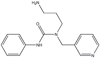 3-(3-aminopropyl)-1-phenyl-3-(pyridin-3-ylmethyl)urea Struktur