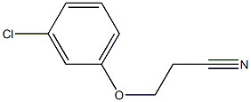 3-(3-chlorophenoxy)propanenitrile Struktur