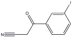 3-(3-iodophenyl)-3-oxopropanenitrile Struktur