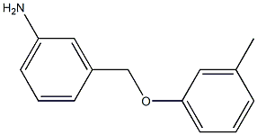 3-(3-methylphenoxymethyl)aniline Struktur