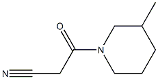 3-(3-methylpiperidin-1-yl)-3-oxopropanenitrile Struktur