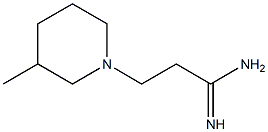 3-(3-methylpiperidin-1-yl)propanimidamide Struktur