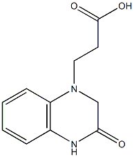 3-(3-oxo-1,2,3,4-tetrahydroquinoxalin-1-yl)propanoic acid Struktur