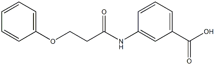 3-(3-phenoxypropanamido)benzoic acid Struktur