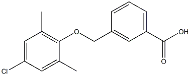 3-(4-chloro-2,6-dimethylphenoxymethyl)benzoic acid Struktur