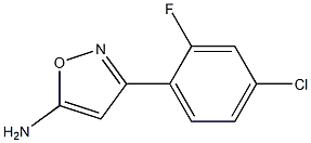 3-(4-chloro-2-fluorophenyl)-1,2-oxazol-5-amine Struktur