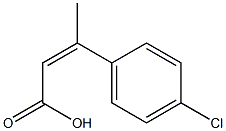 3-(4-chlorophenyl)but-2-enoic acid Struktur