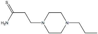 3-(4-propylpiperazin-1-yl)propanethioamide Struktur