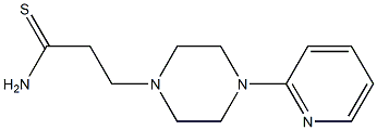 3-(4-pyridin-2-ylpiperazin-1-yl)propanethioamide Struktur