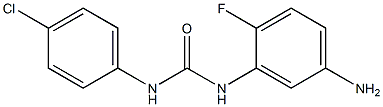 3-(5-amino-2-fluorophenyl)-1-(4-chlorophenyl)urea Struktur