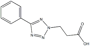 3-(5-phenyl-2H-1,2,3,4-tetrazol-2-yl)propanoic acid Struktur