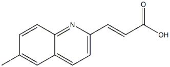 3-(6-methylquinolin-2-yl)acrylic acid Struktur