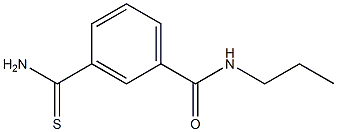 3-(aminocarbonothioyl)-N-propylbenzamide Struktur