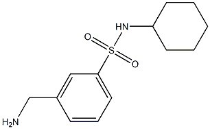 3-(aminomethyl)-N-cyclohexylbenzenesulfonamide Struktur