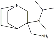 3-(aminomethyl)-N-methyl-N-(propan-2-yl)-1-azabicyclo[2.2.2]octan-3-amine Struktur