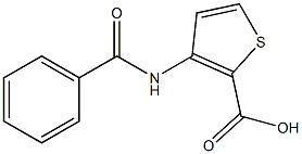 3-(benzoylamino)thiophene-2-carboxylic acid Struktur