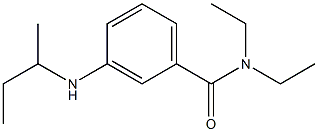 3-(butan-2-ylamino)-N,N-diethylbenzamide Struktur