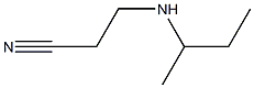 3-(butan-2-ylamino)propanenitrile Struktur