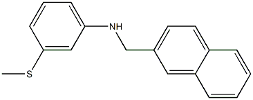 3-(methylsulfanyl)-N-(naphthalen-2-ylmethyl)aniline Struktur