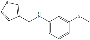 3-(methylsulfanyl)-N-(thiophen-3-ylmethyl)aniline Struktur