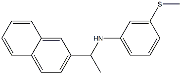 3-(methylsulfanyl)-N-[1-(naphthalen-2-yl)ethyl]aniline Struktur