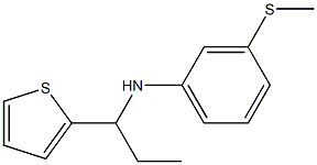 3-(methylsulfanyl)-N-[1-(thiophen-2-yl)propyl]aniline Struktur